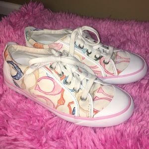 🌈RARE Multi-Colored Coach Tennis Shoes!🌈